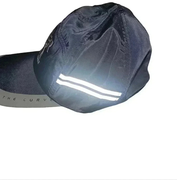 Take the Curve Runner Hat Men One Size Navy Sports Reflective Running - Picture 2 of 4